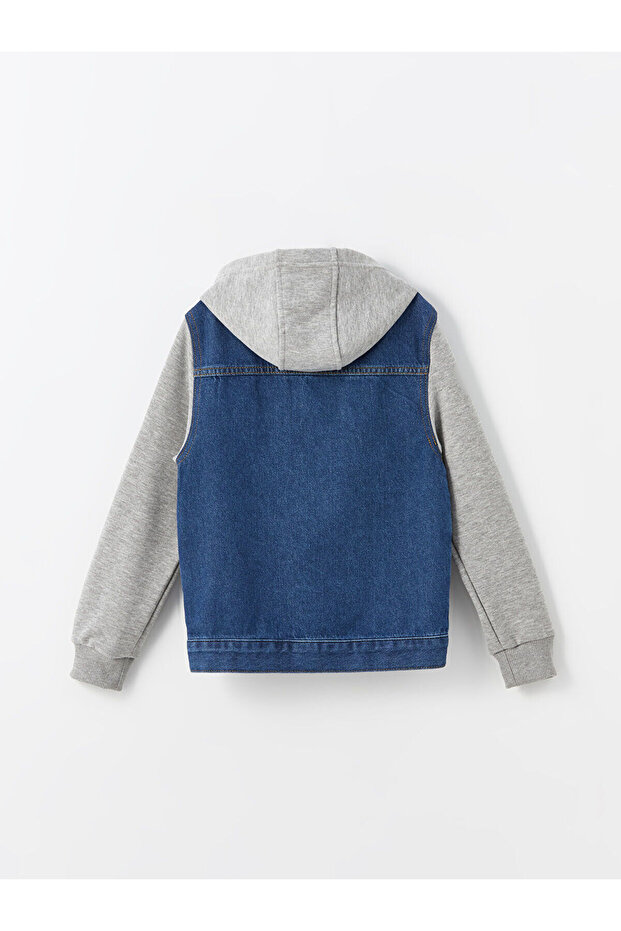Lcw Kapüşonlu Erkek Çocuk Jean Ceket - 2