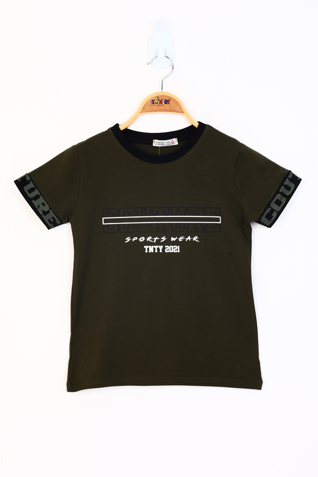 Boys' Garni Detail Printed T-Shirt