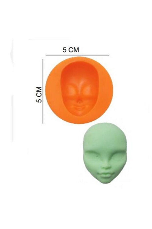 5*5 cm Silicone Women's Face - Sugar Dough Mold