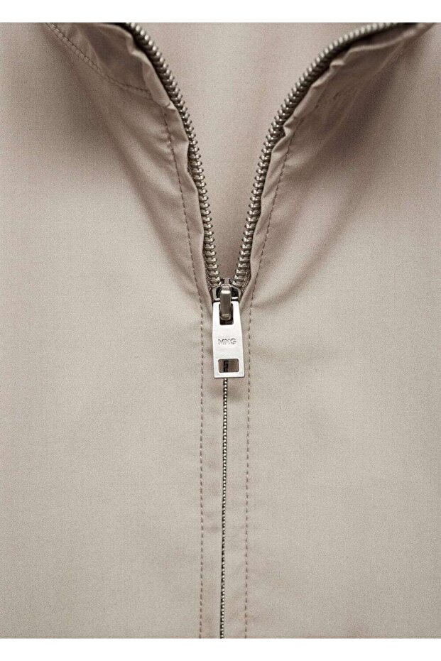 Fermuarlı lyocell ceket - 7