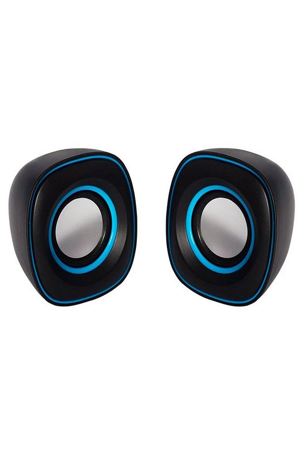 Telefon-Tablet-Bilgisayar ile Uyumlu 1+1 Oval Model Mini Usb Hoparlör-Speaker (2*3 WATT) 80dB - 1
