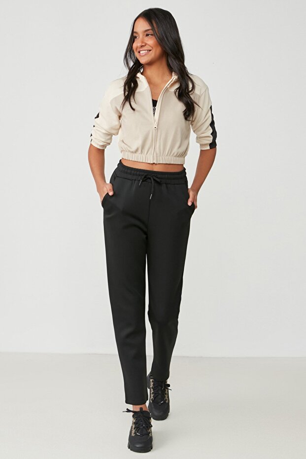 Straight Leg Sweatpants 801 Black