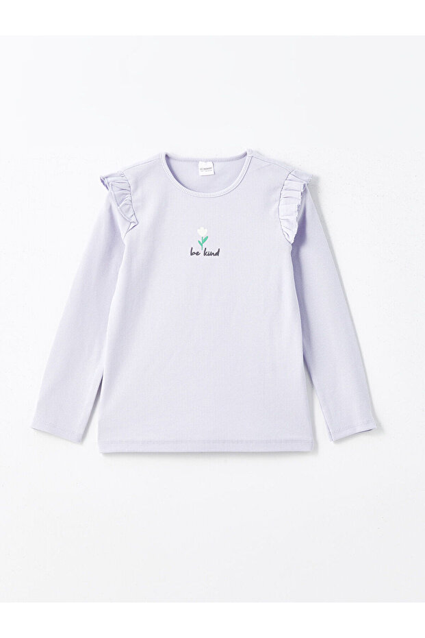 LCWK Bisiklet Yaka Kız Çocuk Pijama Takımı - 2