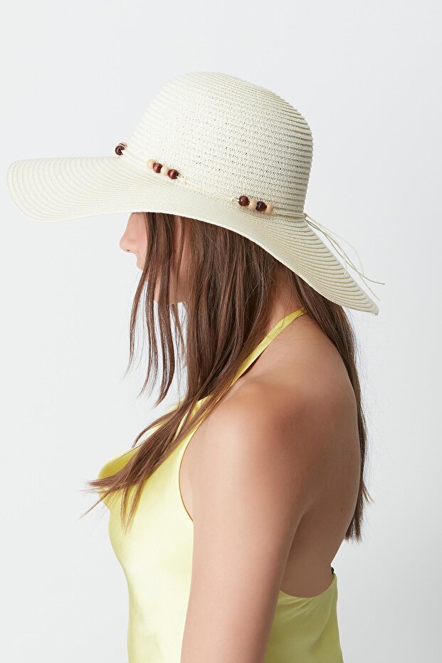 Kapelusz plażowy ze słomy model Y8206 - 2