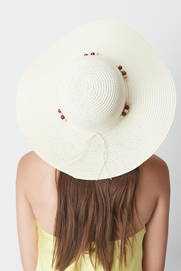 Kapelusz plażowy ze słomy model Y8206 - 3