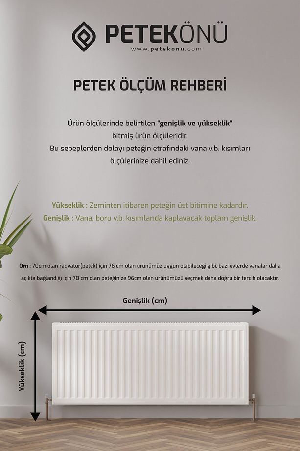 Petek Önü Dresuar Kaplama 76 cm, Kalorifer Petek Önü Kapatma, Petek Önü Seperatör 76 cm, Yona1 - 4