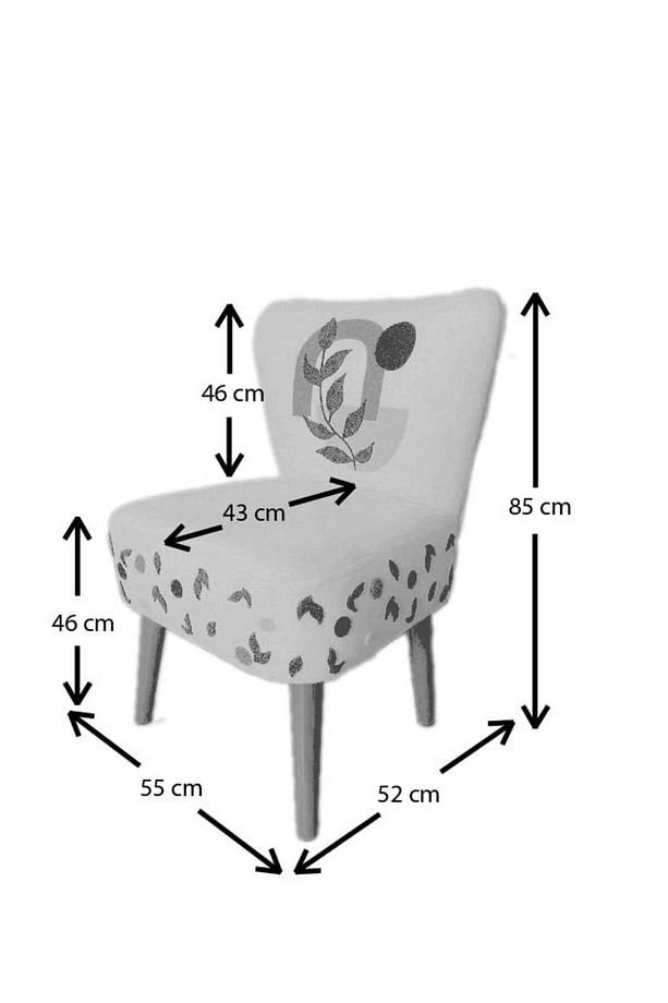 İnc-punch-berjer - Tekli Koltuk - Balkon, Kafe, Bahçe - Desenli - 2