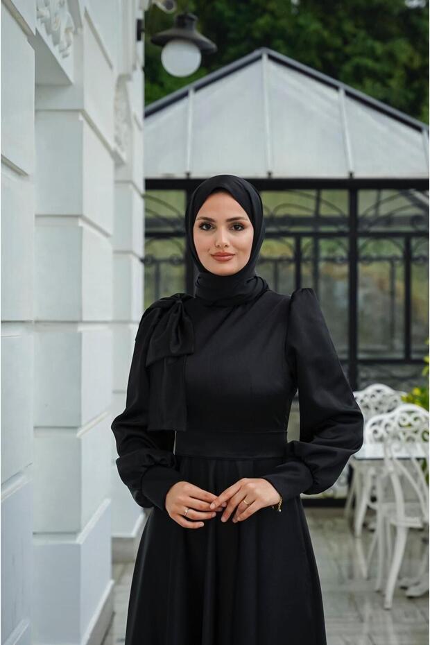 Rochie de seară Mia neagră - 1