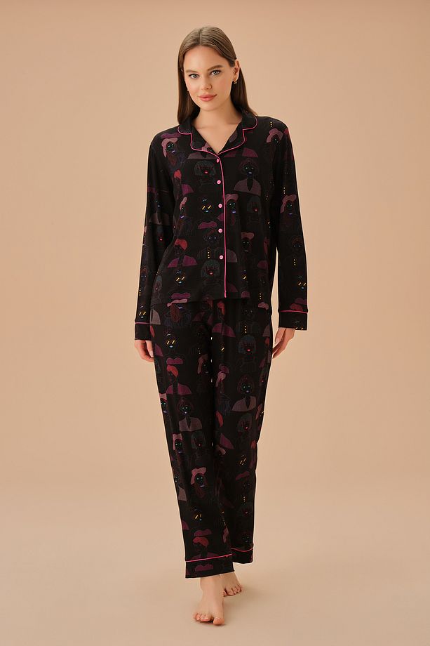 Neon Line Maskülen Pijama Takımı - 2