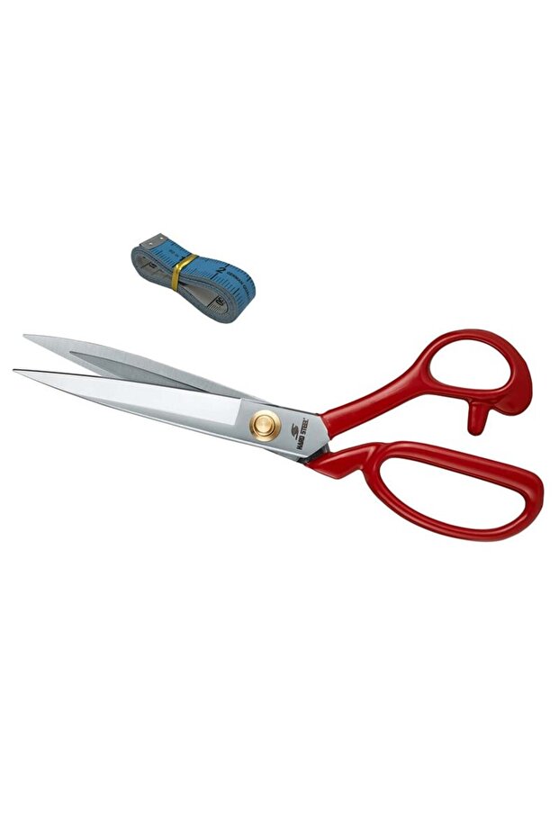 8Inch Scissors with Red Handle Stainless Steel Nut / Hs-1084 (8)