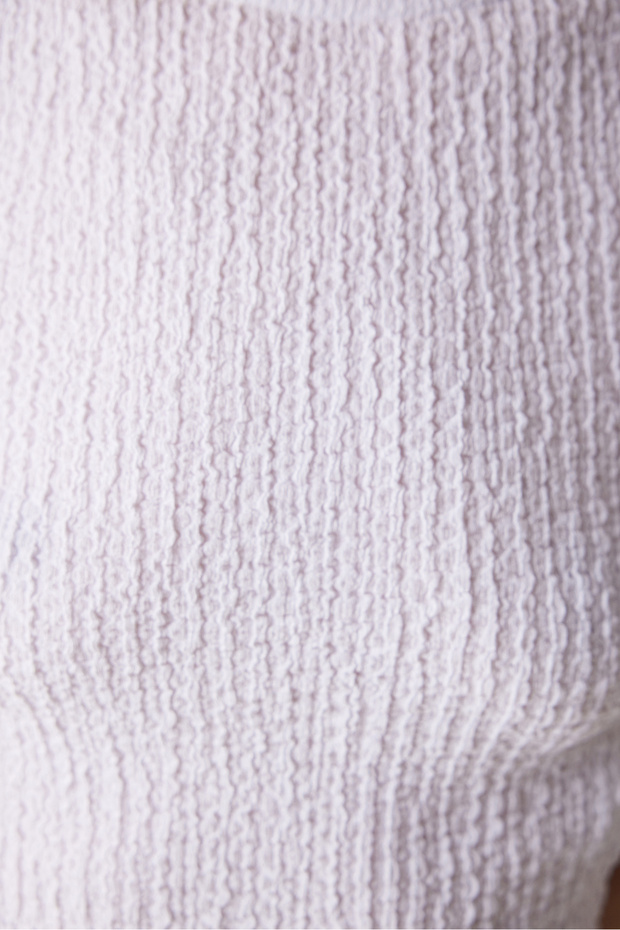 Textured Beyaz Üst - 4