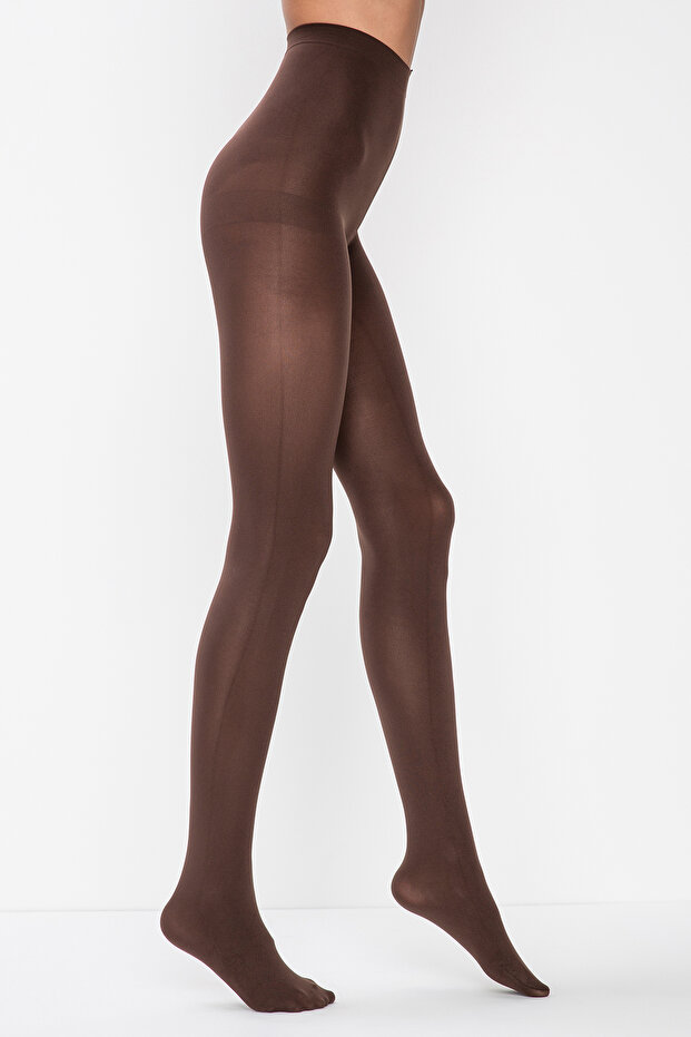 Kestane Mikro 80 Külotlu Çorap - 1