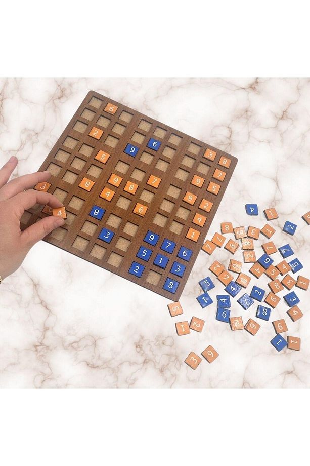 9 Bölümlü Ahşap Sudoku Eğitici Oyun Seti (4832) - 5