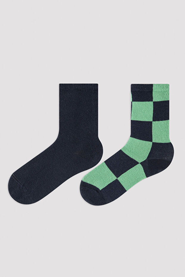 Multi Colored Boy's B.break Dance 2 Pack Socks - 1