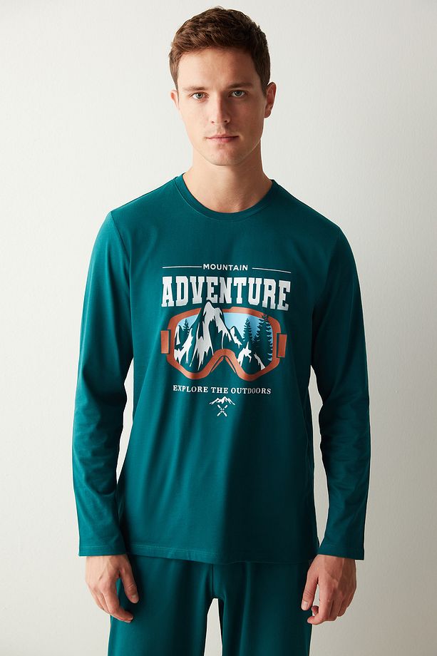Mountain Jogger Koyu Yeşil Pijama Takımı - 2