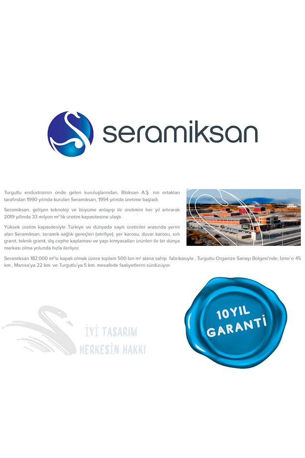 Silva Kanallı Siyah Asma Klozet A041043H, Seramiksan Yavaş Kapak - 3