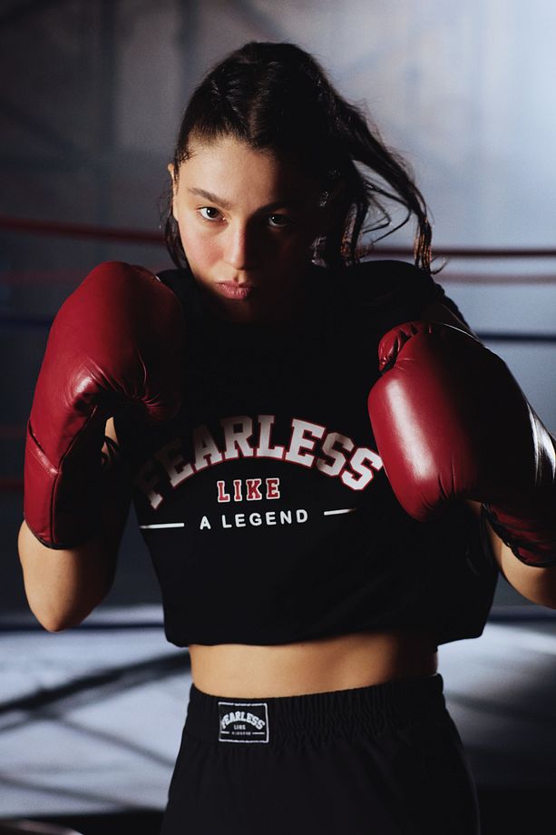 Fearless Siyah Spor Şortu - Seren Ay Çetin Koleksiyonu - 1