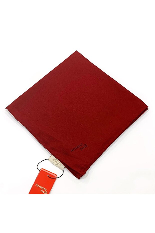 Plain Twill Scarf - Claret Red