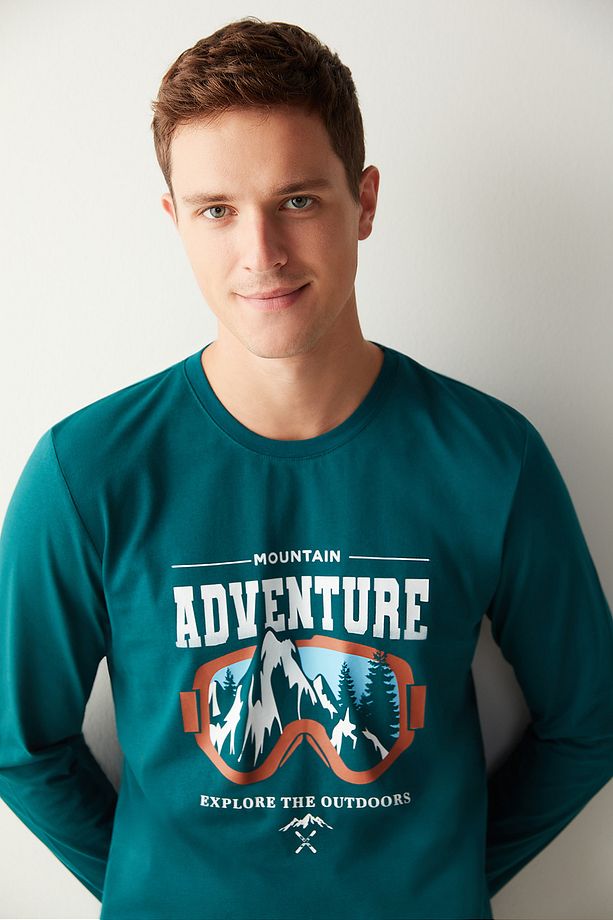 Mountain Jogger Koyu Yeşil Pijama Takımı - 4