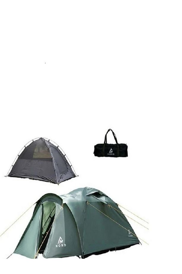 Kamp Çadırı Dağçılık Trekking Çadırları Nord Dorm 4 Çadır Out-3020 Green - 1