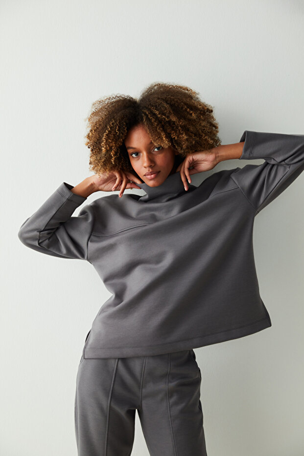 Front Stitch Detailed Üst - 1