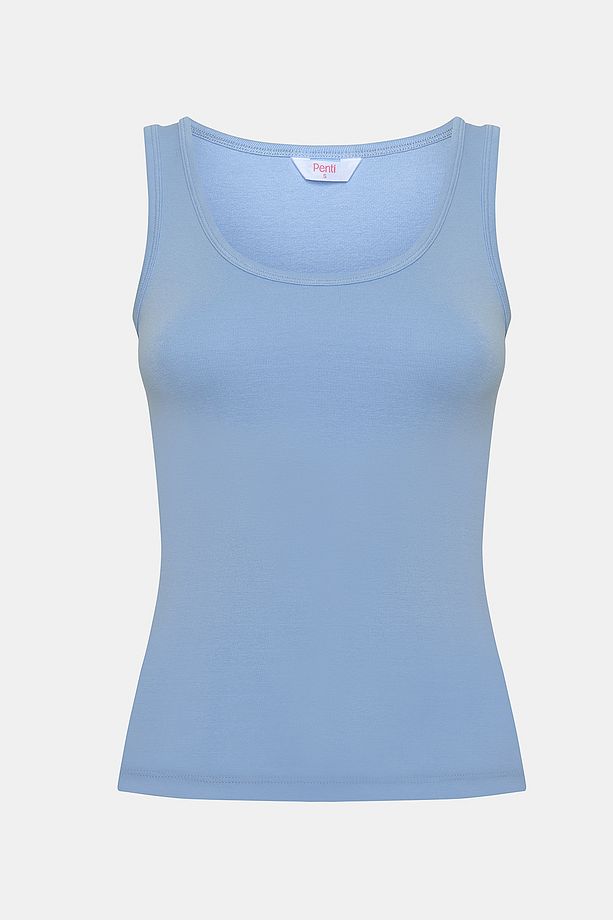 Ft Rib Basic Mavi Cami Atlet - 6