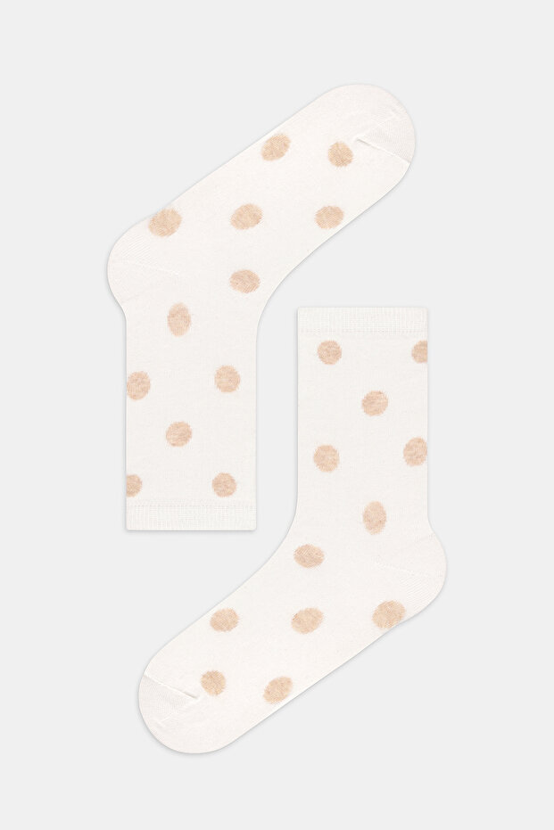 Beige Dots Σετ 5 - Πολύχρωμες Κάλτσες Socket - 2