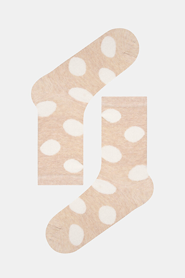 Beige Dots Σετ 5 - Πολύχρωμες Κάλτσες Socket - 6