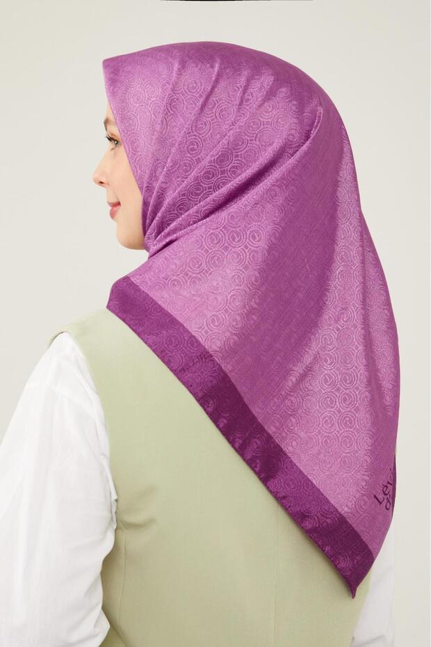 Monogram Eşarp - Mor - 2