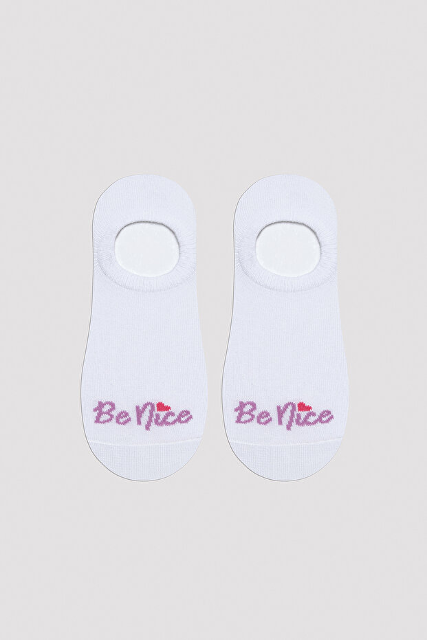 Rainbow Beyaz 3lü Sneaker Çorap - 3