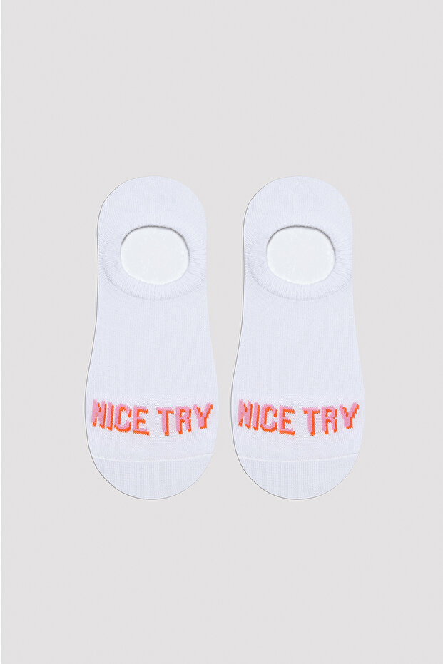 Rainbow Beyaz 3lü Sneaker Çorap - 2