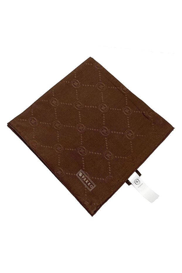 Pamuk İpek Eşarp - Hologram - Acı Kahve - 4