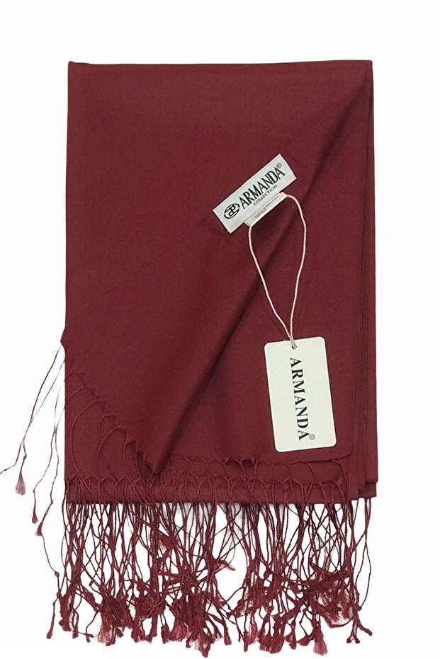 İpek Şal - Bordo - 1