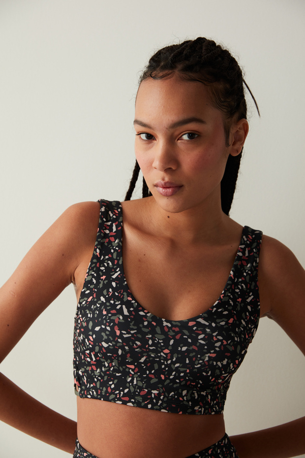 Baskılı Biyeli Sütyen - 1