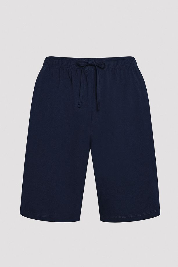 Erkek Cosy Mavi Şort Pijama Takımı - 3