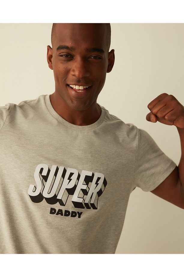 Gift Super Daddy Şort Pijama Takımı - 3
