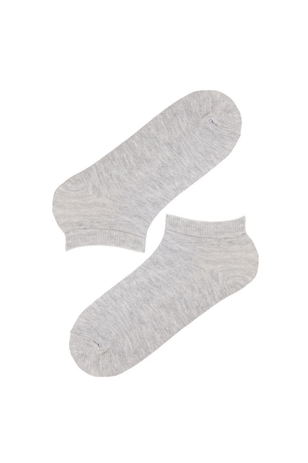 Pembe - Çok Renkli Basic 4lü Patik Çorap - 3