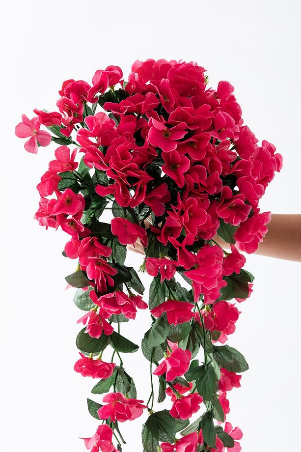 Yapay Çiçek Sarkan Begonvil Çiçeği 75 cm 22 Dal - 4