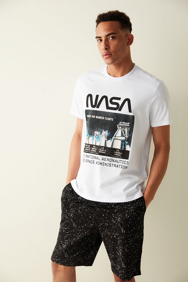 Nasa Tişört Şort Pijama Takımı - 1