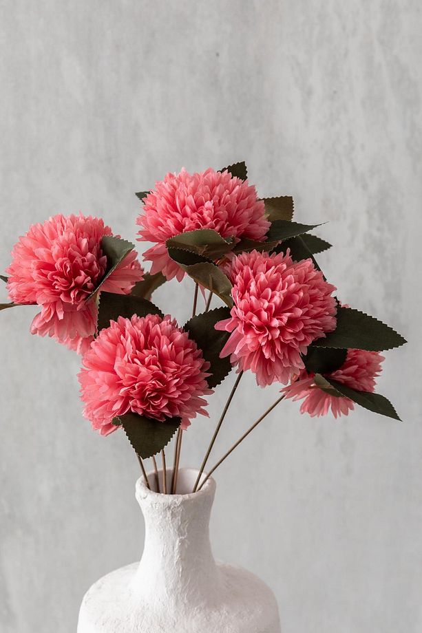 Yapay Kasımpatı Çiçeği Pembe 40 Cm 7 Dal - 5