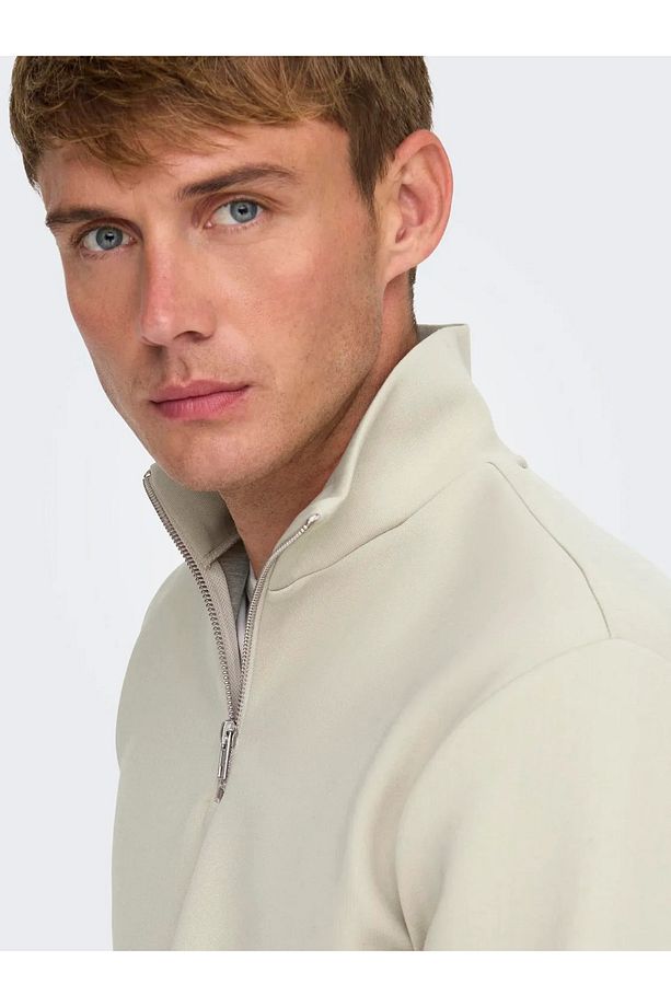 ONSLARS REG QUARTER ZIP HIGH NECK Only Sons Fermuarlı Sweat - 2