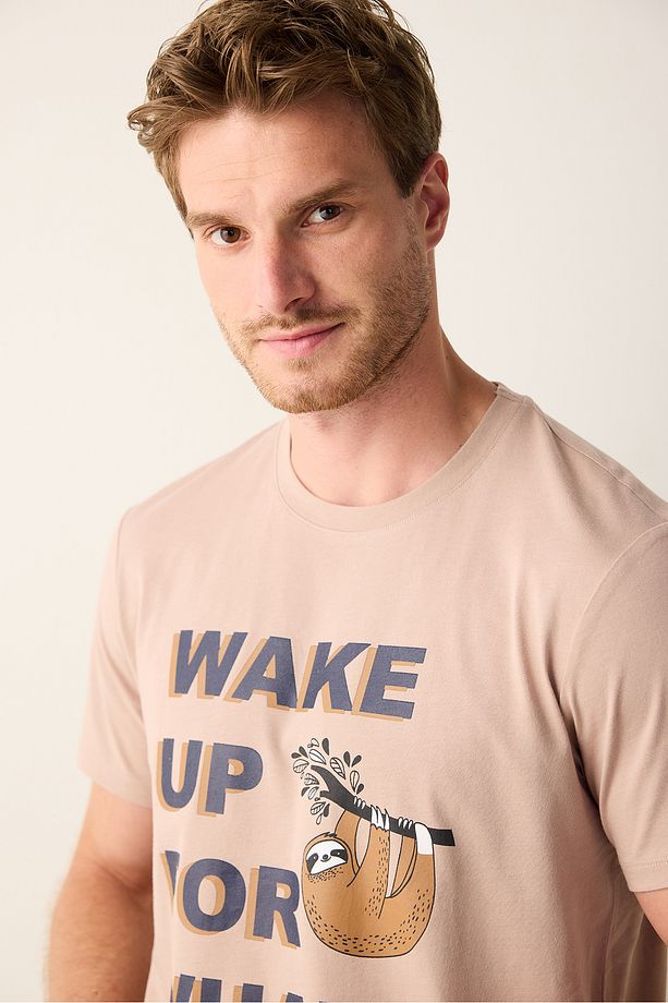 Wake Up Çok Renkli Pantolon Pijama Takımı - 3