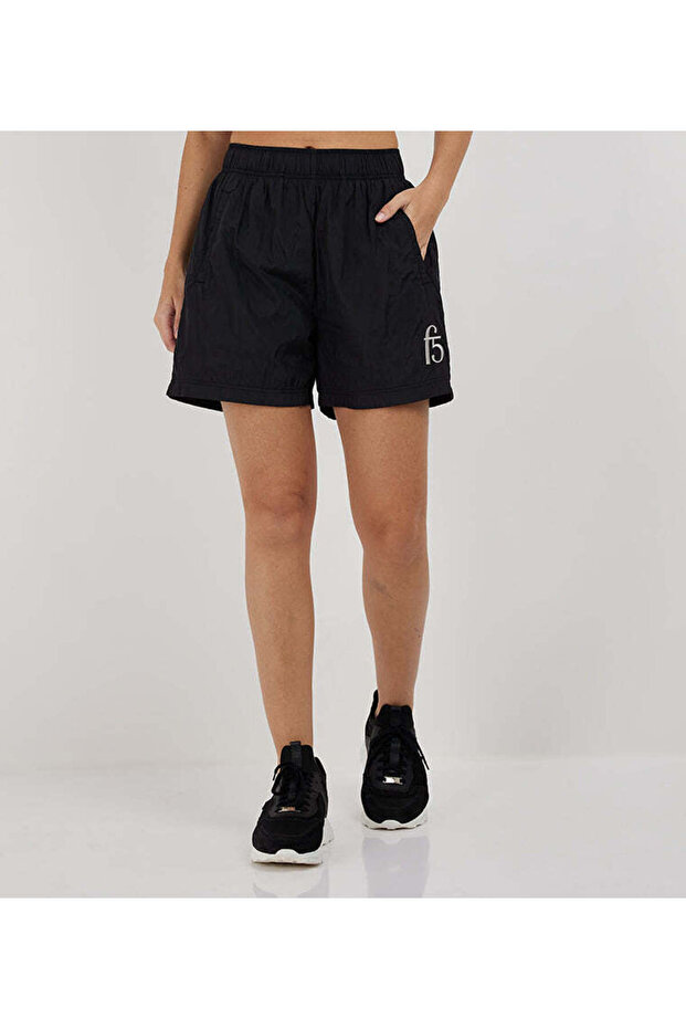 Mid-Rise Nylon Shorts For Women