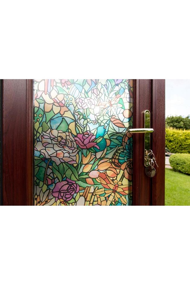 446-3231 Rengarenk Kendinden Yapışkanlı Cam Vitray Folyo (45CM X 2MT) - 6