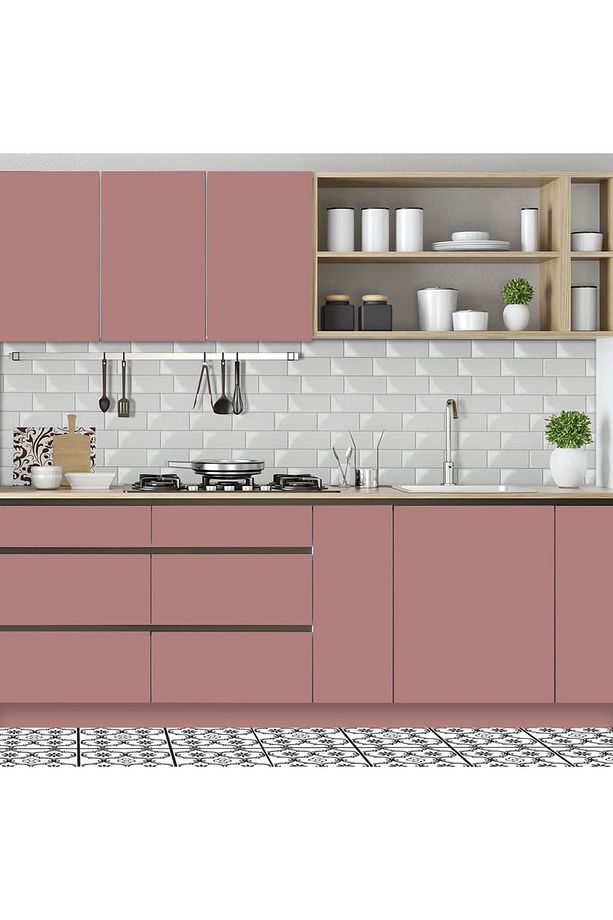 446-3260 Mat Pudra Pembe Yapışkanlı Folyo (45CM X 2MT) - 7