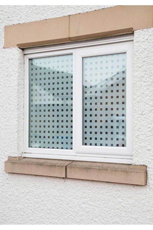 334-0007 Kare Desen Statik Cam Folyo (45CM X 1MT) - 3
