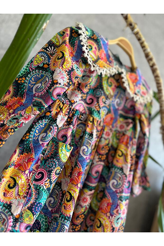 Πολύχρωμο φόρεμα Ahsen - 6