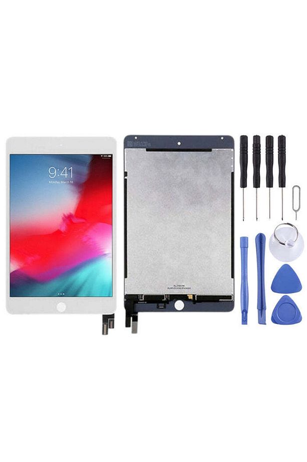 iPad Mini 5 2019 A2124 A2126 A2133 LCD Ekran Beyaz+Tamir Seti - 1