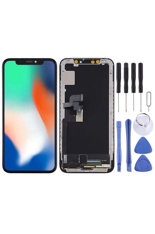 iPhone X Siyah Renk İlanı LCD EKRAN GLW +Tamir seti TAM UYUMLU - 1