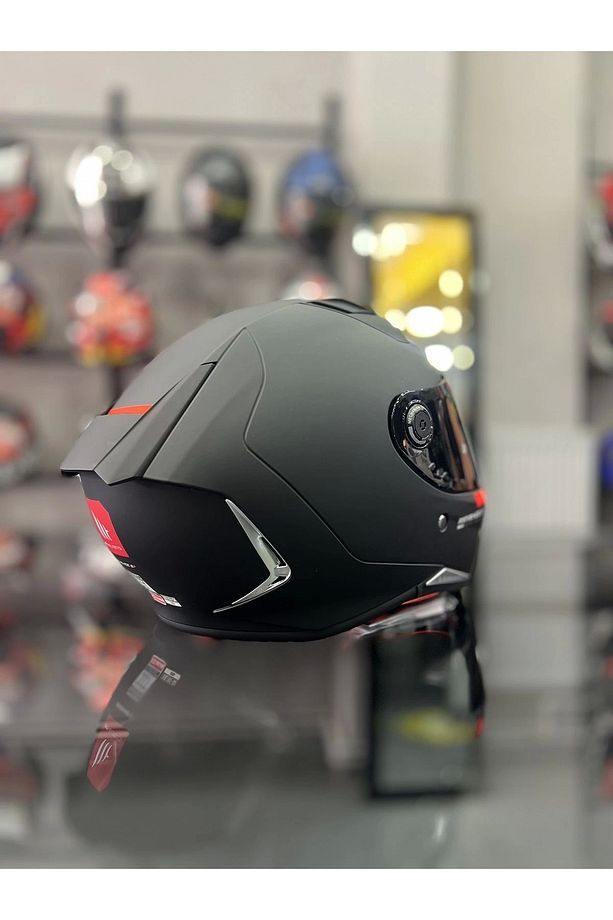 Helmets Revenge 2 Matt Siyah Kask Şeffaf Vizörlü - 4